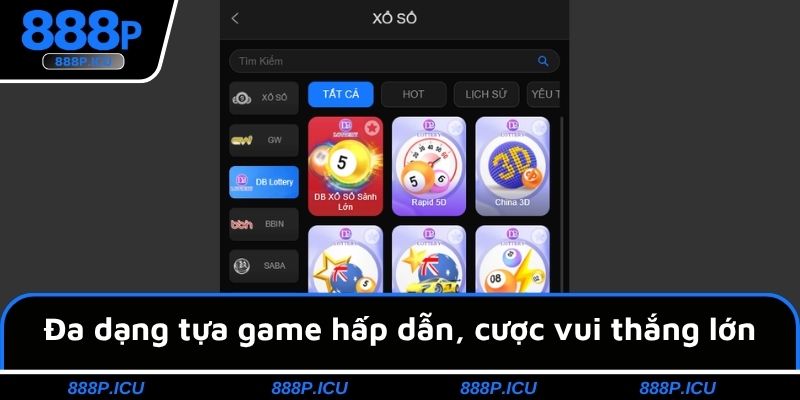 Đa dạng tựa game hấp dẫn, cược vui thắng lớn