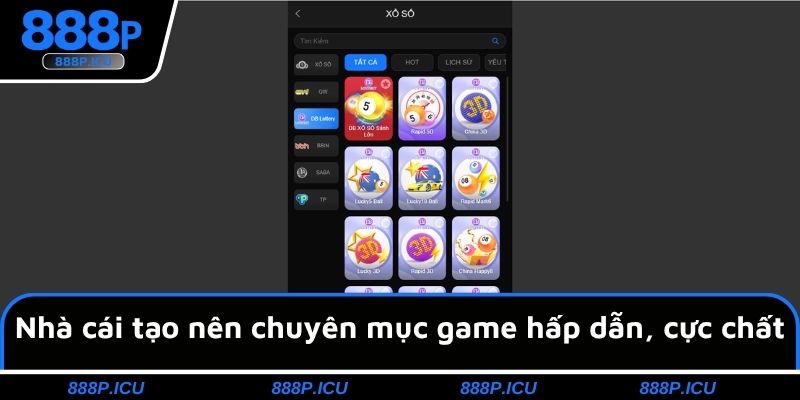 Nhà cái tạo nên chuyên mục game hấp dẫn, cực chất